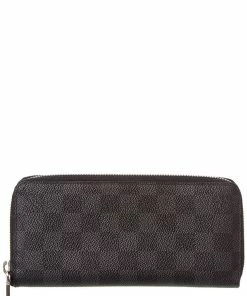 Promo 😉 Louis Vuitton Damier Graphite Canvas Zippy Wallet (Authentic Pre-Owned) 🔔