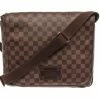 Cheapest 👍 Louis Vuitton Brown Damier Ebene Brooklyn MM Messenger Bag 🌟
