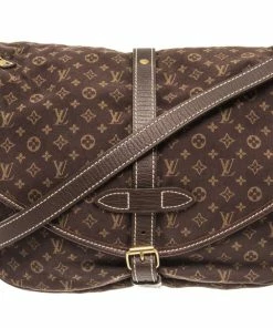 Promo ❤️ Louis Vuitton Brown Monogram Mini Lin Saumur 30 Ba 🧨