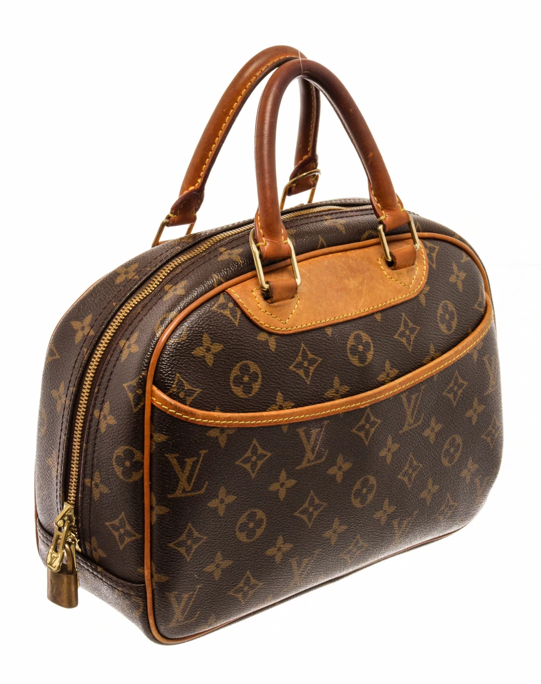 Budget ๐งจ Louis Vuitton Brown Monogram Canvas Trouville Satchel Bag ๐ - Image 2