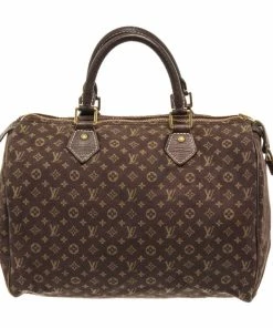 Wholesale 👏 Louis Vuitton Brown Monogram Canvas Speedy 30 Satchel Bag 🔥