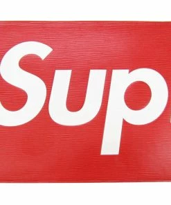 Brand new ❤️ Louis Vuitton x Supreme Red Epi Leather Pochette Jules GM Clutch Bag 😉