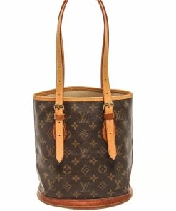 Wholesale 😀 Louis Vuitton Brown Monogram Canvas Bucket PM Shoulder Bag 🔔