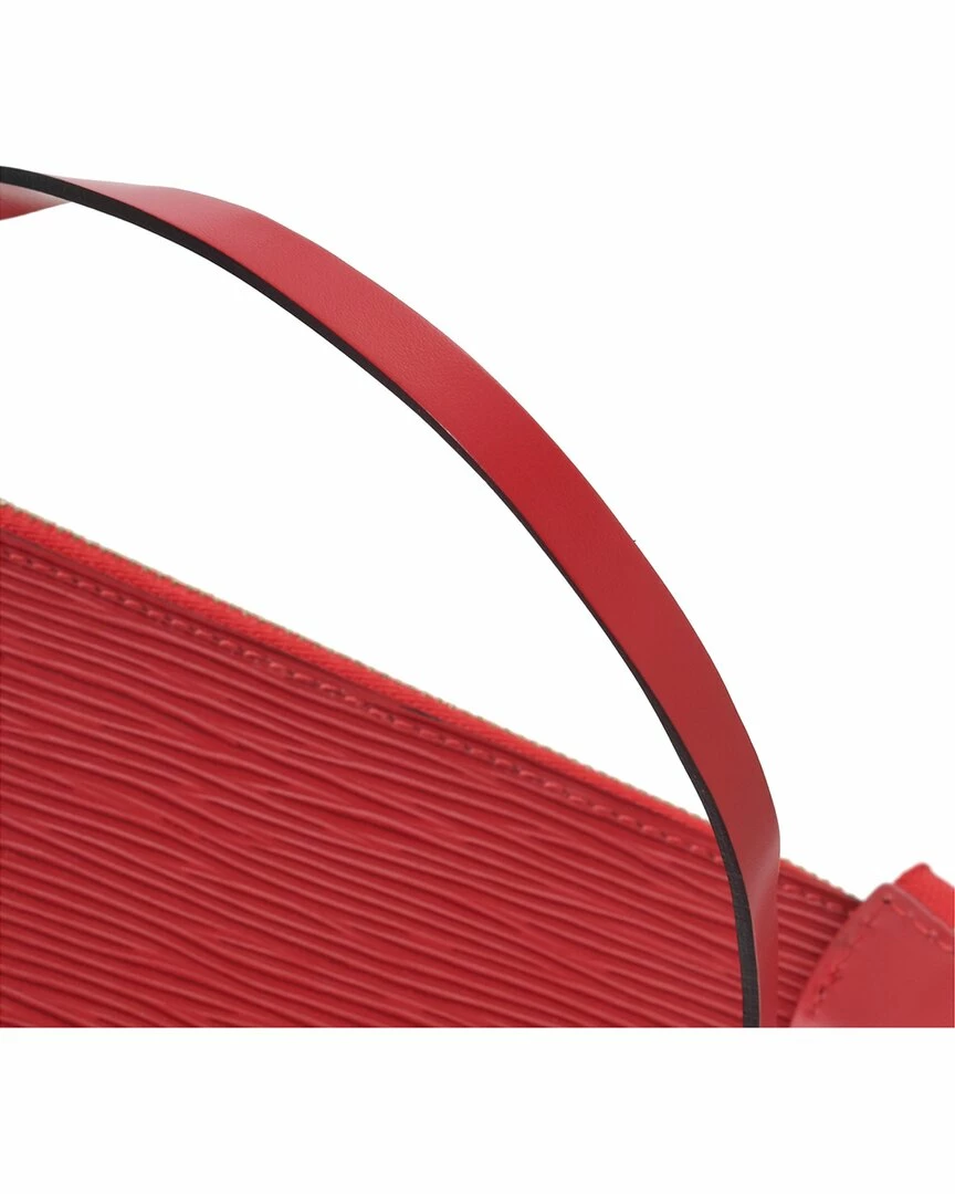 New โ๏ธ Louis Vuitton Castilian red Leather Pochette Accessoires 24 (Authentic Pre- ๐ฏ - Image 6