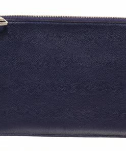 New 🎁 Louis Vuitton Blue Leather Pochette Jules PM 😍