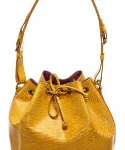 Brand new ⌛ Louis Vuitton Yellow Epi Leather Noe PM Bucket Bag 🔥