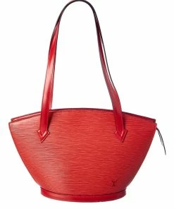 New ⌛ Louis Vuitton Castilian Red Leather Saint Jacques (Authentic Pre-Owned) ✔️