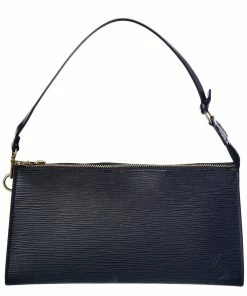 Hot Sale 👏 Louis Vuitton Black Epi Leather Pochette Accessoires (Authentic Pre-Owned) ❤️