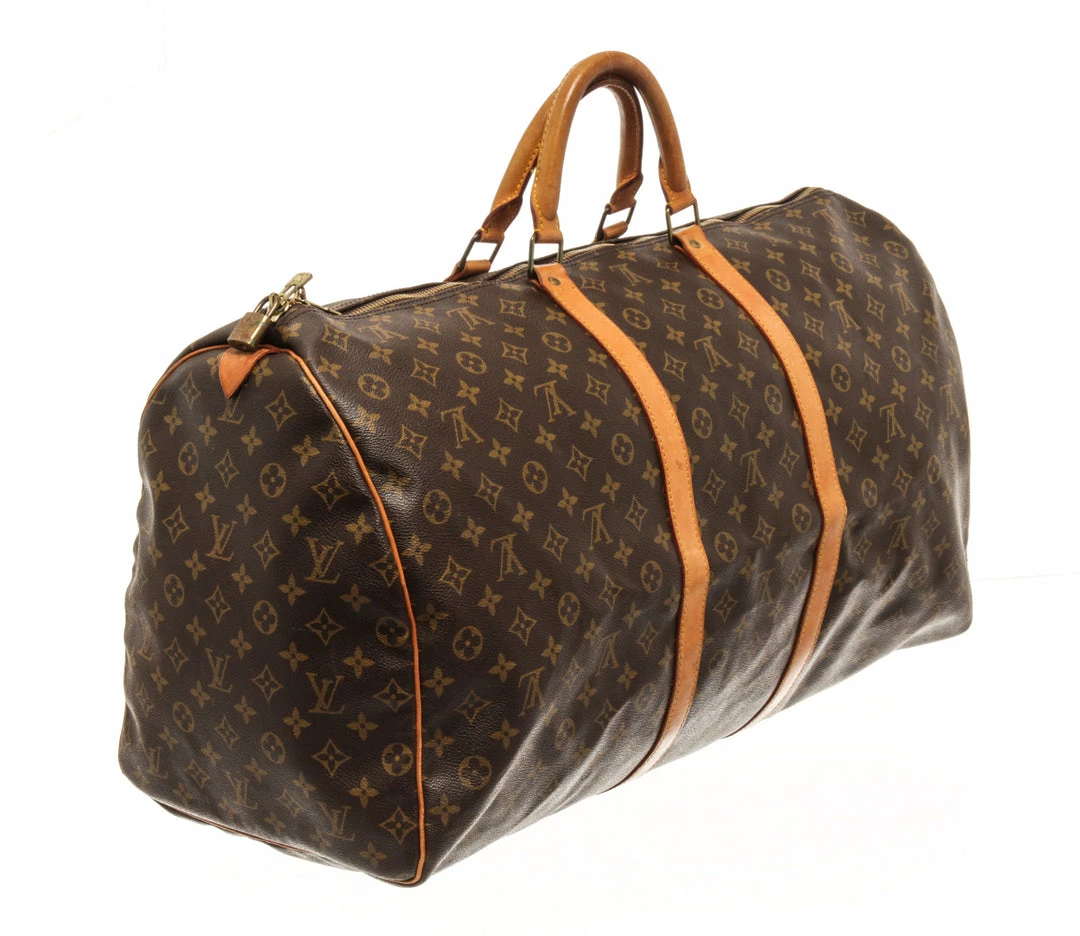 Coupon 😀 Louis Vuitton Brown Monogram Canvas Keepall 60 Duffel Bag ❤️ - Image 3