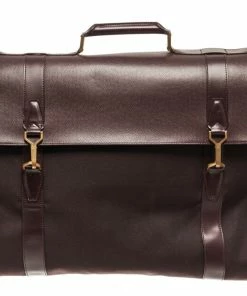 Discount 🔥 Louis Vuitton Brown Leather Portable Garment Briefcase 💯