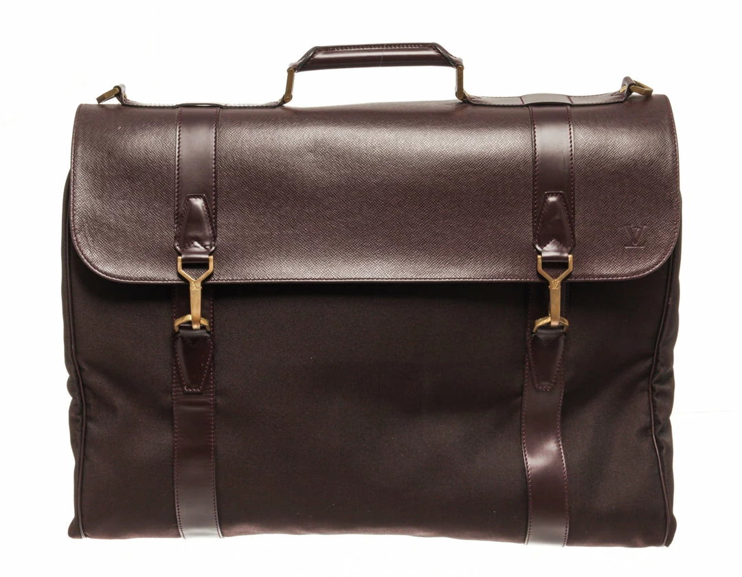 Discount ๐ฅ Louis Vuitton Brown Leather Portable Garment Briefcase ๐ฏ