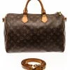 Best reviews of ✔️ Louis Vuitton Brown Monogram Canvas Speedy 35 Bandoulie Satchel Bag ⭐