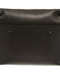 Outlet ❤️ Louis Vuitton Black Taiga Leather ⌚ Watcher Messenger Bag 👍