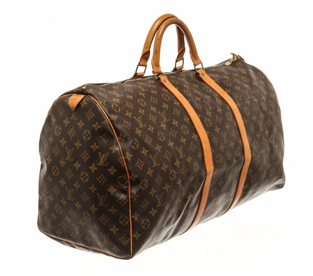 Coupon 😀 Louis Vuitton Brown Monogram Canvas Keepall 60 Duffel Bag ❤️ - Image 2