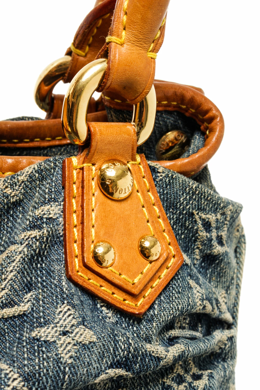 Discount โค๏ธ Louis Vuitton Blue Monogram Denim Pleaty ๐ Handbag ๐คฉ - Image 5