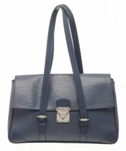 Discount 😉 Louis Vuitton Blue Epi Leather Segur MM Shoulder Bag 🎉