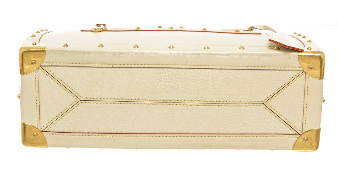 Top 10 โจ Louis Vuitton White Leather Le Fabuleux Shoulder Bag ๐คฉ - Image 4