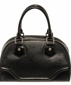 Coupon ✔️ Louis Vuitton Black Epi Leather Bowling Montaigne PM 👜 Handbag 🤩