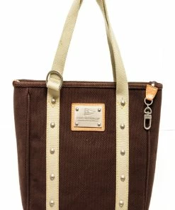 Best deal 💯 Louis Vuitton Brown Canvas Antiqua Cabas GM Bag 🥰