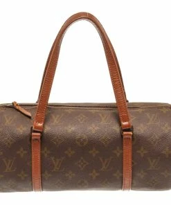 Top 10 😀 Louis Vuitton Brown Monogram Canvas Papillon Shoulder Bag 🎉