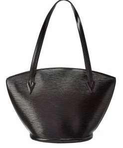Outlet 🛒 Louis Vuitton Black Epi Leather Saint Jacques Shopping PM (Authentic Pre-Owned) 🤩