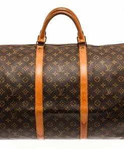 Hot Sale 🧨 Louis Vuitton Brown Monogram Canvas Keepall 60 Travel Bag 😍