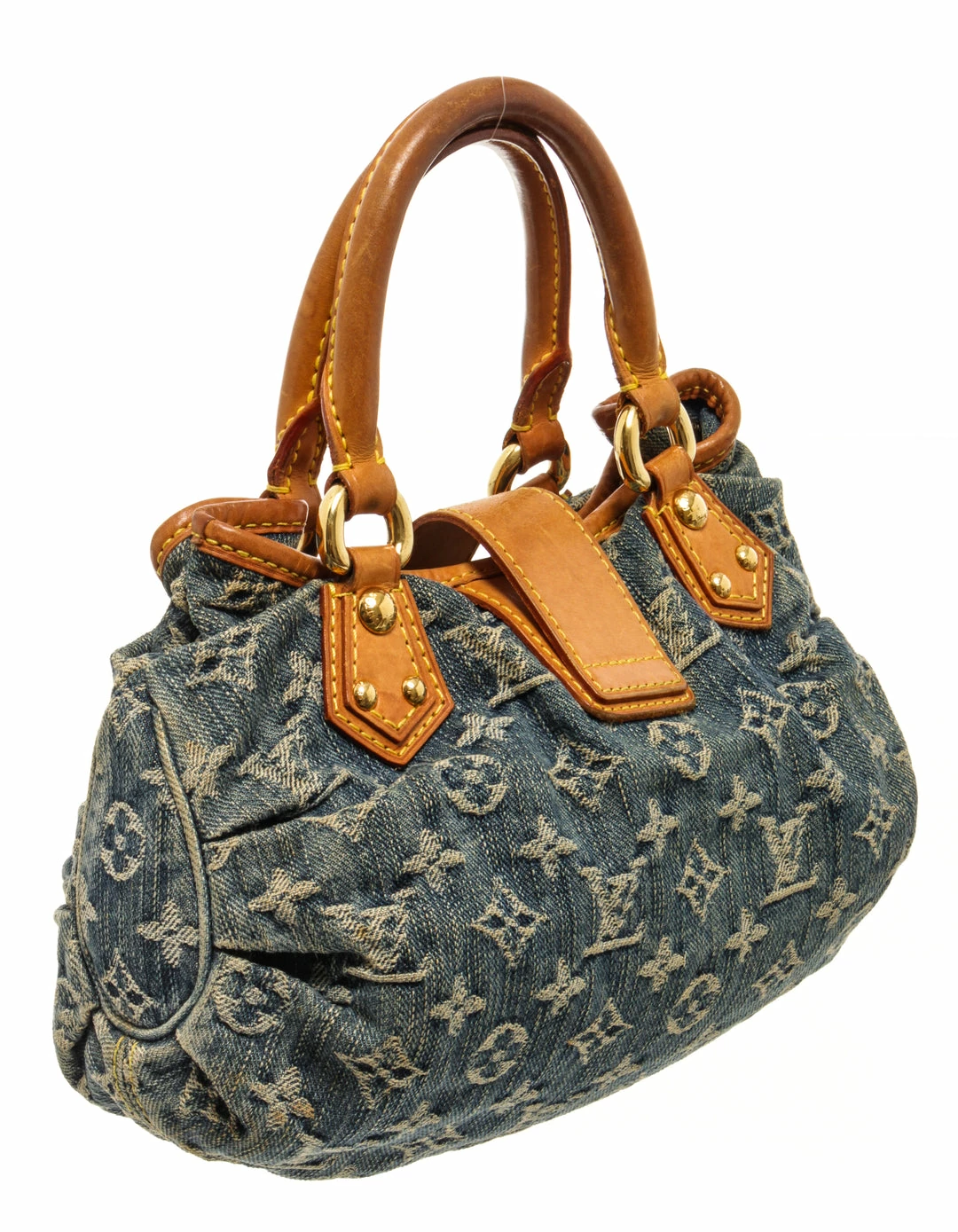 Discount โค๏ธ Louis Vuitton Blue Monogram Denim Pleaty ๐ Handbag ๐คฉ - Image 3