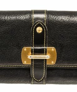 Best Sale 💯 Louis Vuitton Black Suhali Leather Le Favori Wallet 🎉