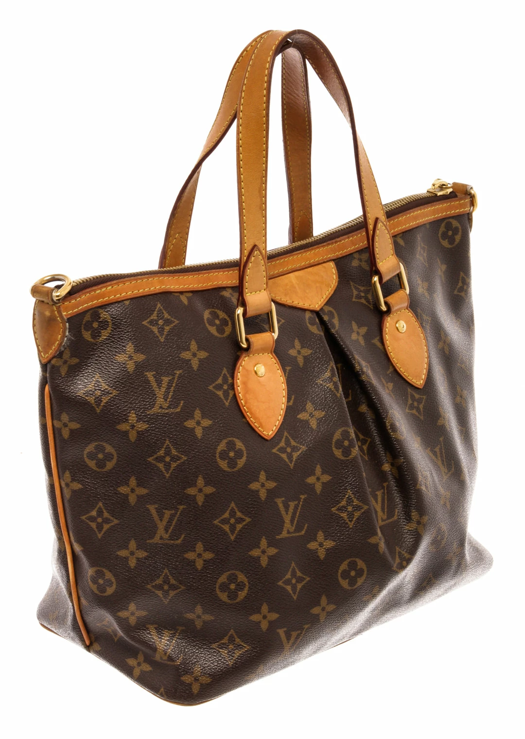 Cheap ❤️ Louis Vuitton Brown Monogram Canvas Palermo PM Tote Bag 🥰 - Image 3