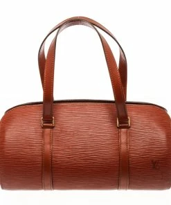 Outlet 💯 Louis Vuitton Brown Epi Leather Soufflot Shoulder Bag ✔️