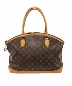 Cheap 👏 Louis Vuitton Brown Monogram Canvas Lockit Horizontal Tote Bag 😀
