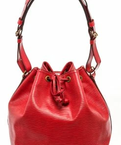 Best reviews of 😍 Louis Vuitton Red Epi Leather Petit Noe Shoulder Bag ✔️