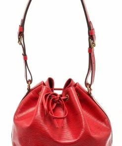 Hot Sale ⭐ Louis Vuitton Red Epi Leather Petit Noe Shoulder Bag 😍