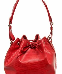 Buy ๐ Louis Vuitton Red Epi Leather Petit Noe Bag โญ