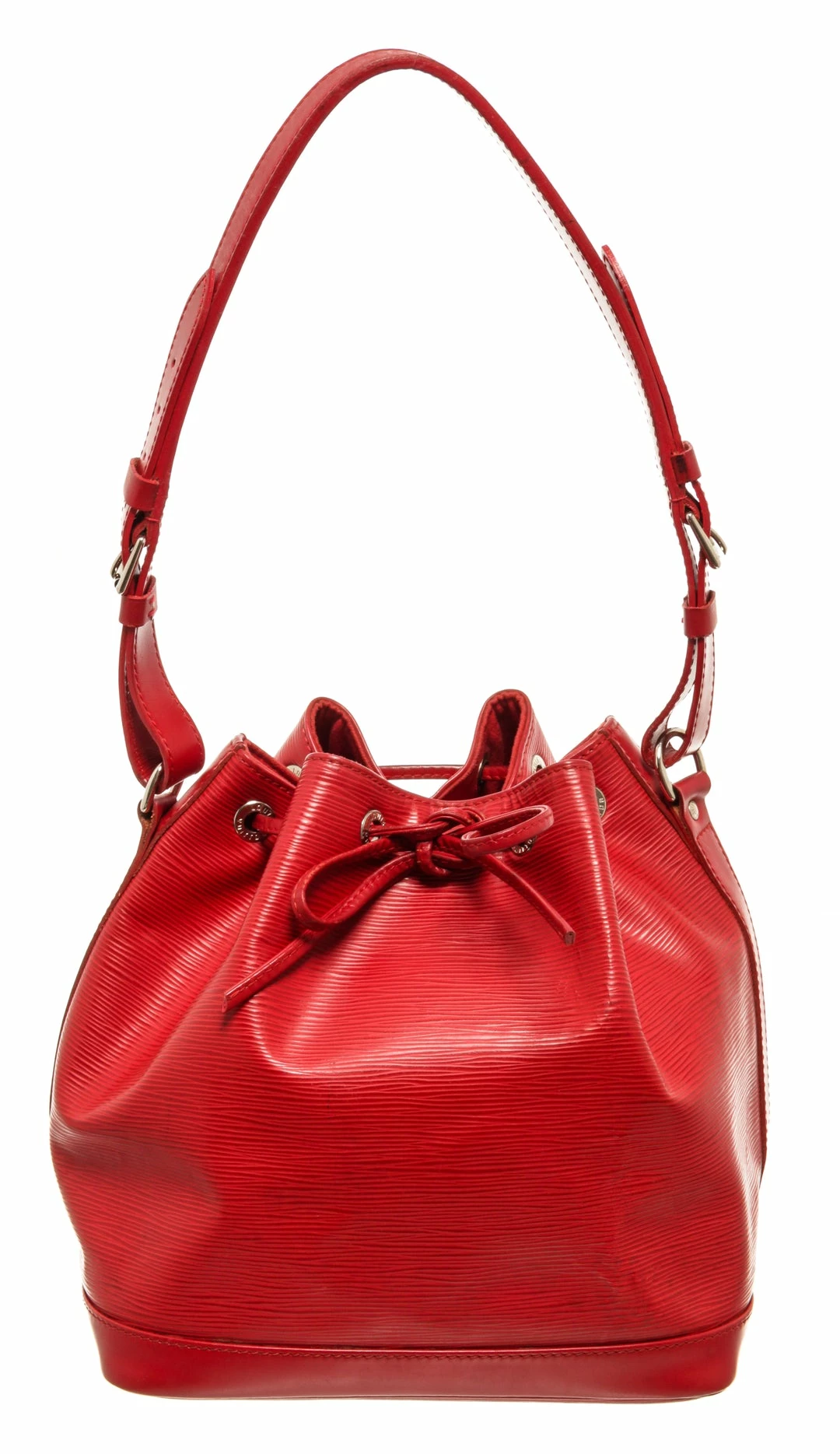 Buy ๐ Louis Vuitton Red Epi Leather Petit Noe Bag โญ