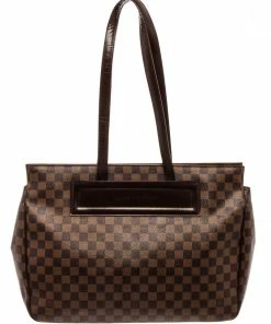 Best deal ๐ Louis Vuitton Brown Ebene Damier Parioli GM Shoulder Bag ๐
