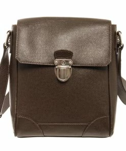 Wholesale 👏 Louis Vuitton Brown Ardoise Luka Taiga Leather Shoulder Bag ⌛