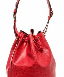Hot Sale 👏 Louis Vuitton Red Epi Leather Noe Shoulder Bag 🔔