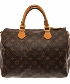Best reviews of 🌟 Louis Vuitton Brown Monogram Canvas Speedy 30 Satchel Bag 🔔