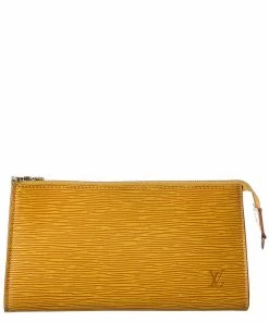 Cheapest 😀 Louis Vuitton Yellow Epi Leather Pochette Accessories (Authentic Pre-Owned) 🎁