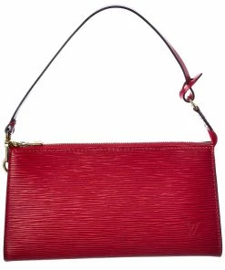 Discount ๐ Louis Vuitton Red Epi Leather Pochette Accessoires (Authentic Pre-Owned) ๐