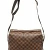 Discount ⌛ Louis Vuitton Damier Ebene Canvas Naviglio Shoulder Bag 👏