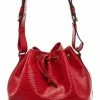Flash Sale ❤️ Louis Vuitton Red Epi Leather Petit Noe Bucket Shoulder Bag 🧨