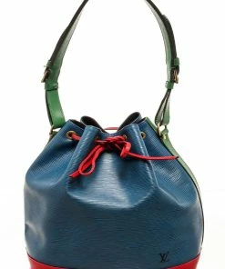 Promo 🎁 Louis Vuitton Blue Red And Green Epi Leather Noe Shoulder Bag 🥰