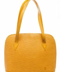 Best Pirce 🎁 Louis Vuitton Yellow Epi Leather Lussac Shoulder Bag ✨