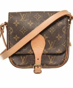 Flash Sale 👍 Louis Vuitton Brown Monogram Canvas Mini Cartouchiere PM Crossbody Bag 😍