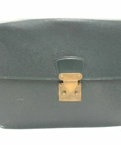 Promo 🔔 Louis Vuitton Green Epi Leather Clutch 🛒