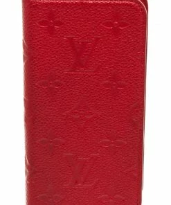 Hot Sale 🔥 Louis Vuitton Red Monogram iPhone Xs Case 🎁