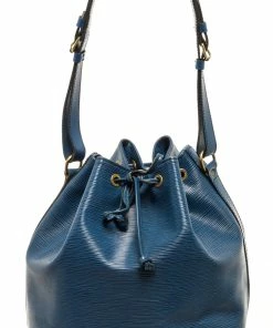 Promo ✔️ Louis Vuitton Blue Epi Leather Noe Shoulder Bag 🔥