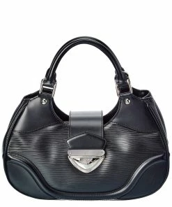 Cheap 🛒 Louis Vuitton Black Leather Sac Montaigne (Authentic Pre-Owned) ⌛